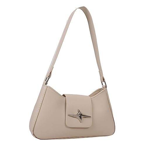 Fehploh Damen-Klassiker-Geldbörsen mit Reißverschluss, Damen-Handtasche, PU-Leder, Pailletten, Y2K-Outdoor-Freizeittasche for Damen (Beige) von Fehploh