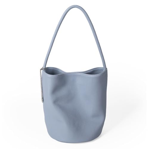 Fehploh Damen-PU-Beuteltasche, modische Umhängetasche, großes Fassungsvermögen, Designer-Umhängetasche, einfarbig, einfache Pendeltasche for Outdoor-Reisen (03) von Fehploh