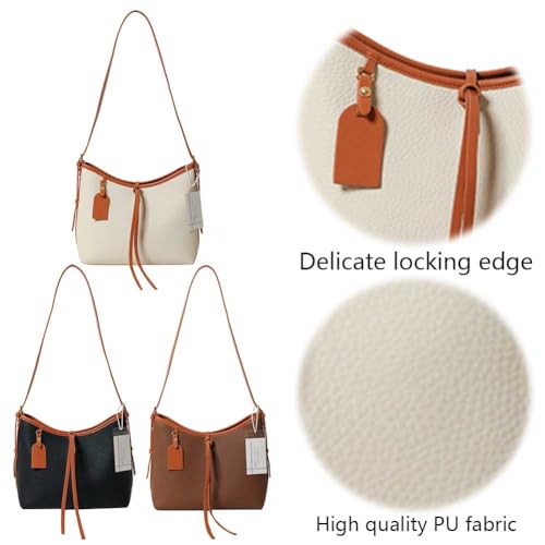 Fehploh Damen-Umhängetasche, modisch, PU-Leder, Handtasche, Alltagstasche for Damen (braun) von Fehploh