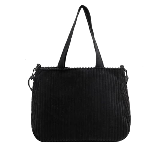 Fehploh Große Kapazität, tägliche Umhängetasche, vielseitige Damen-Umhängetasche, stilvolle quadratische Tasche, weiche Einkaufstasche, Schwarz , 370.00x290.00x120.00mm/14.57x11.42x4.72inch von Fehploh