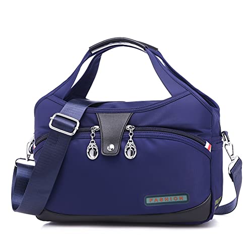 Fehploh Oxford-Stoff-Umhängetaschen, große Kapazität, Schulter-Umhängetasche, wasserdicht, Diebstahlschutz, modisch, für Damen, Reise, Shopper, Mama-Handtasche (blau) von Fehploh