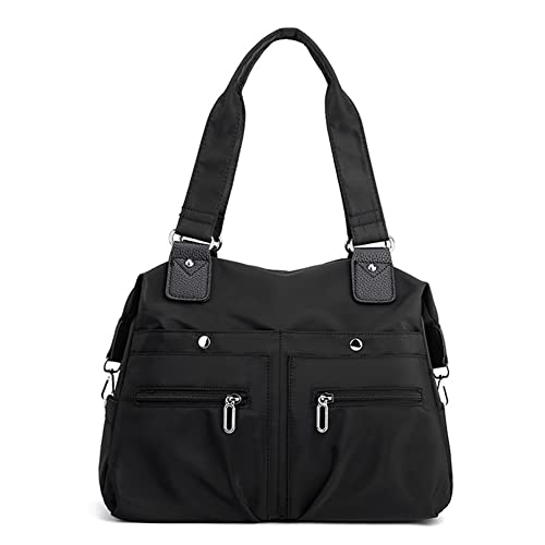 Fehploh Reisetasche, großes Fassungsvermögen, multifunktional, wasserdicht, mehrere Taschen, tragbar für Wochenendurlaub, Schwarz , 36.5x28x14cm/14.37x11.02x5.51in von Fehploh