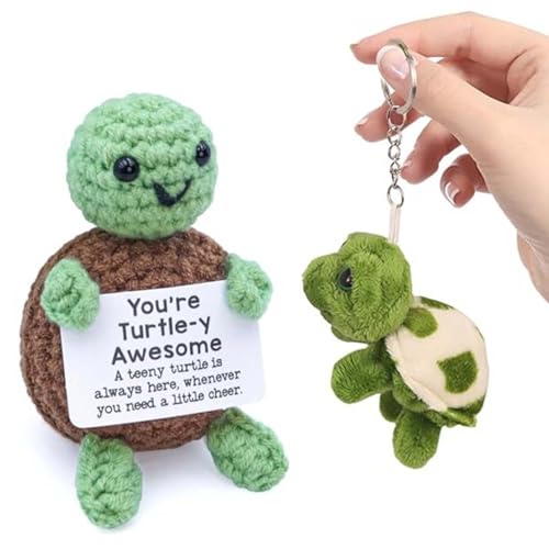 Glücksbringer Schildkröte Pocket Hug Geschenk and Schlüsselanhänger Schildkröte, Schildkröte Kuscheltier, Mini Schildkröten, Gehäkelte Kuscheltiere, Seelentröster Geschenke, Schildkröte Anhänger Glücksbringer Schildkröte Pocket Hug Geschenk and Schlüsselanhänger Schildkröte, Schildkröte Kuscheltier, Mini Schildkröten, Gehäkelte Kuscheltiere, Seelentröster Geschenke, Schildkröte Anhänger von FeiOne