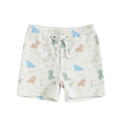 Felcia Badeshorts für kleine Jungen, leger, elastischer Bund, Dinosaurier-Druck, Badehose für Babys und Kleinkinder, Badehose für den Sommer, Cremefarben/Weiß, 3-4 Jahre Felcia Badeshorts für kleine Jungen, leger, elastischer Bund, Dinosaurier-Druck, Badehose für Babys und Kleinkinder, Badehose für den Sommer, Cremefarben/Weiß, 3-4 Jahre von Felcia