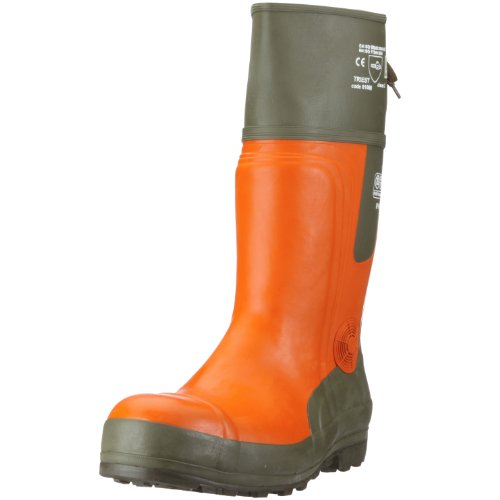 Feldtmann 35510/GR.47 Sägeschutz-Stiefel Größe47 Ulme, oliv / orange von FELDTMANN