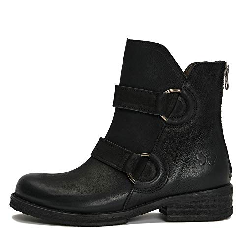 Felmini - Damen Schuhe - Verlieben Cooper C569 - Reißverschluss Stiefel - Echtes Leder - Schwarz - 38 EU Size von Felmini