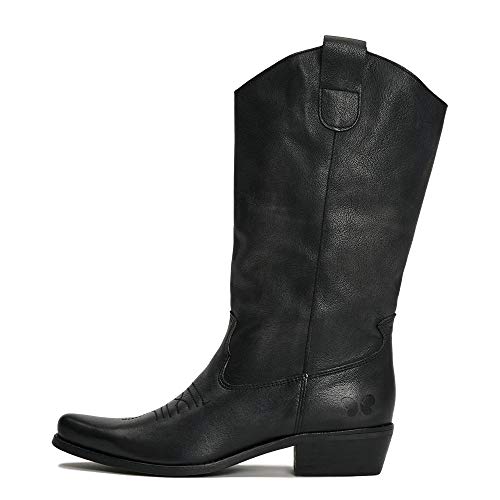 Felmini - Damen Schuhe - Verlieben Gerbera 7962 - Cowboy & Biker Stiefel - Echtes Leder - Schwarz - 35 EU Size von Felmini