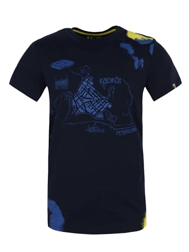 Fenerbahce Herren Tribune Spray Printed T-Shirt von Fenerium