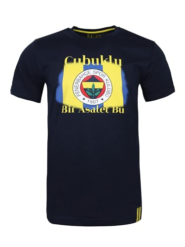 Fenerbahce Herren Tribune Striped Printed T-Shirt von Fenerium