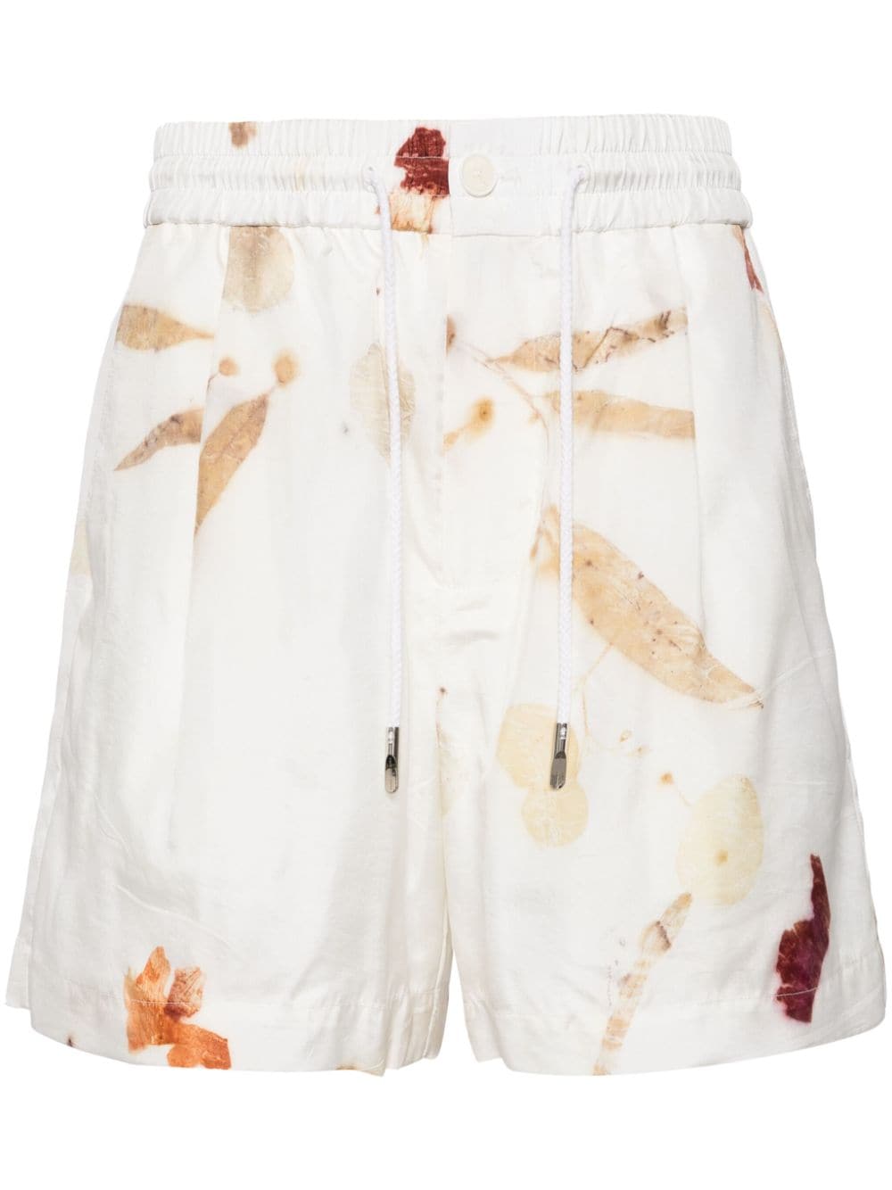 Feng Chen Wang Shorts mit abstraktem Print - Weiß von Feng Chen Wang