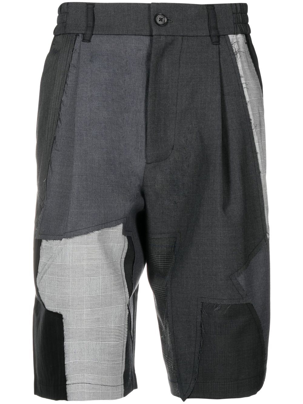 Feng Chen Wang Shorts im Patchwork-Look - Grau von Feng Chen Wang