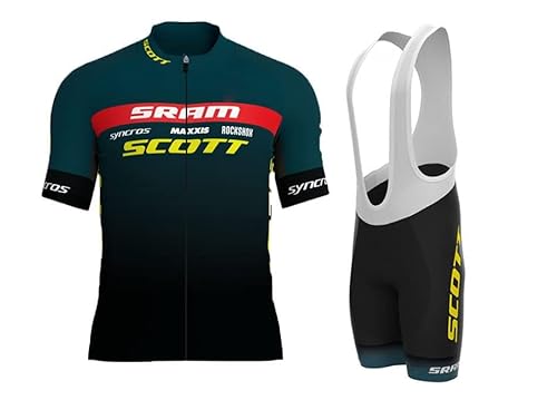 Fenovel Radshirt, Herren-Fahrradanzug, 19D Gel gepolsterte Radhose,schweißableitendes Atmungsaktives Mountainbike-Sweatshirt, Fahrradtrikot Fenovel Radshirt, Herren-Fahrradanzug, 19D Gel gepolsterte Radhose,schweißableitendes Atmungsaktives Mountainbike-Sweatshirt, Fahrradtrikot von Fenovel