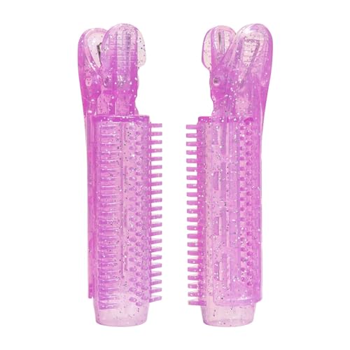 Fenteer 2x Volumengebende Haarspangen Haarspangen Haar-Accessoire Lazy Roller Clips Frauen Haar Volumen Clips, ROSA von Fenteer