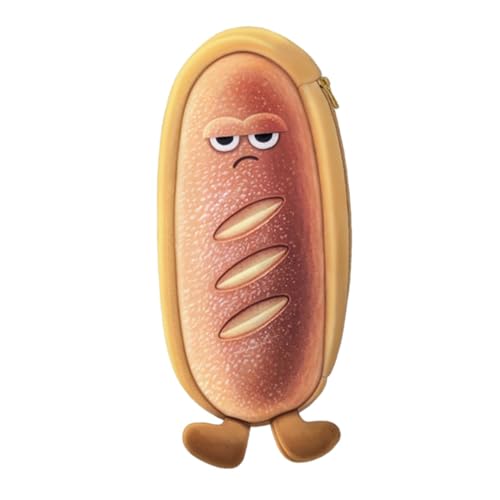 Fenteer Plüsch-Brot-Federmäppchen, Bleistifttasche, Cartoon-Neuheit, Stiftehalter, Stifttasche, gefüllte Brotform-Tasche für Büro, Teenager, Kinder, Stil c Fenteer Plüsch-Brot-Federmäppchen, Bleistifttasche, Cartoon-Neuheit, Stiftehalter, Stifttasche, gefüllte Brotform-Tasche für Büro, Teenager, Kinder, Stil c von Fenteer