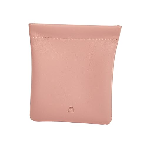 Fenteer Taschen-Kosmetiktasche, Wechselhalter, PU-, Lippenstift-Tasche, multifunktional, ohne Reißverschluss, Damen-Geldbörse, Münzkartentasche für, ROSA von Fenteer