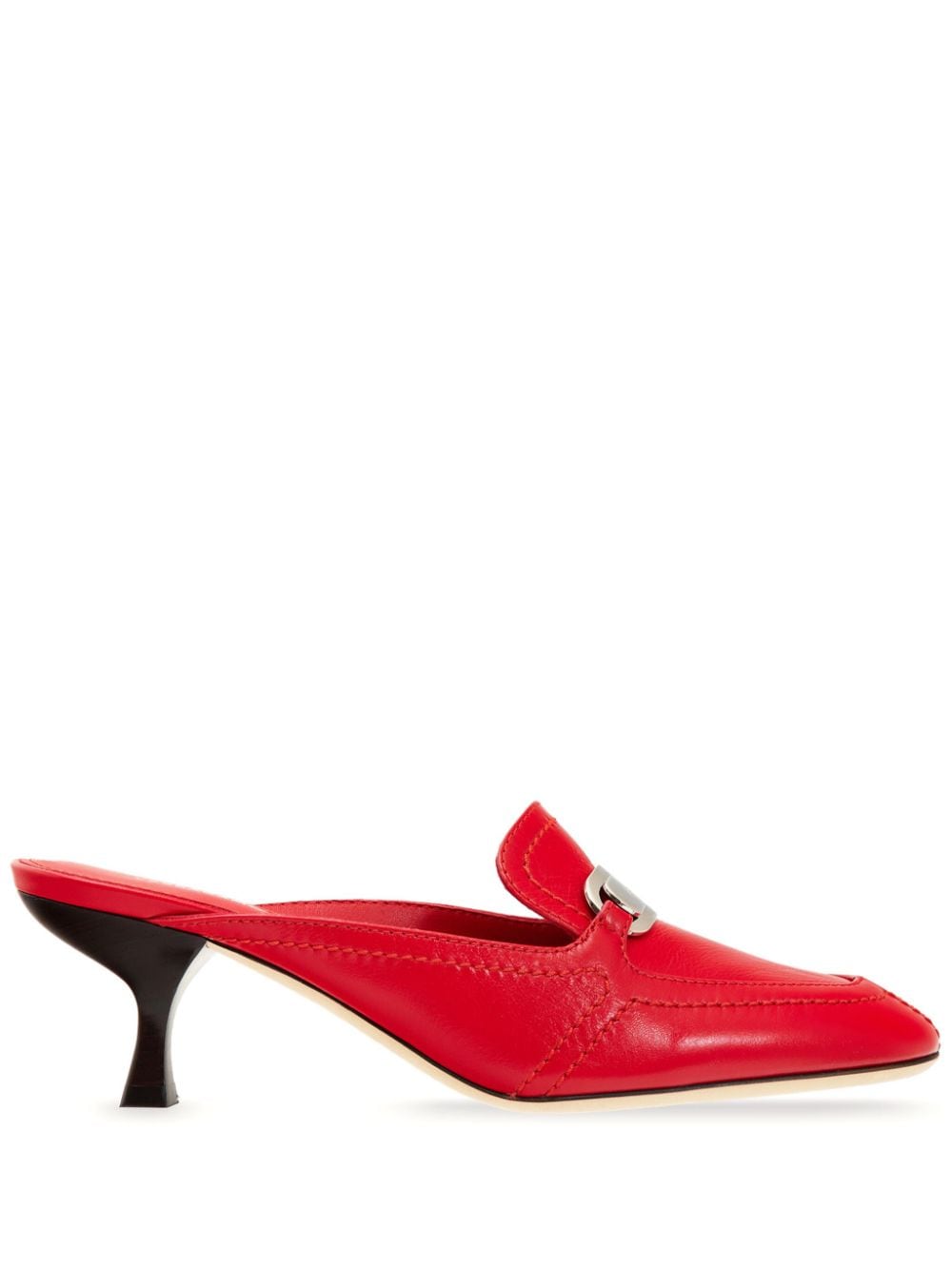 Ferragamo Mules mit Kitten-Heel-Absatz - Rot von Ferragamo