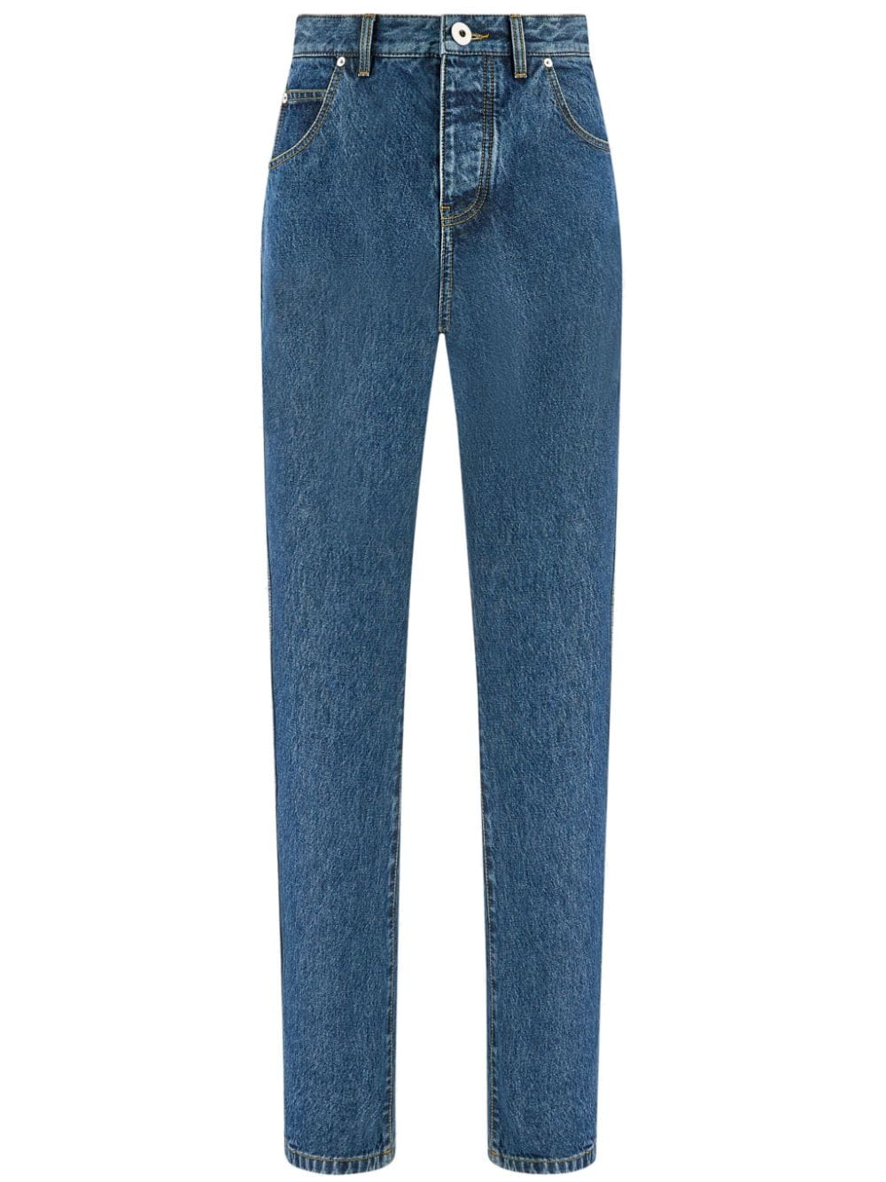 Ferragamo Halbhohe Straight-Leg-Jeans - Blau von Ferragamo