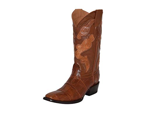 Ferrini Herren Stallion Westernstiefel, schmale quadratische Zehenpartie, Cognac, 41.5 EU von Ferrini