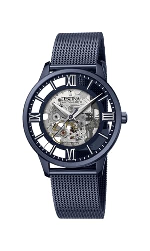 Festina Herren Analog Automatik Uhr mit Edelstahl Armband F20574/1 von Festina