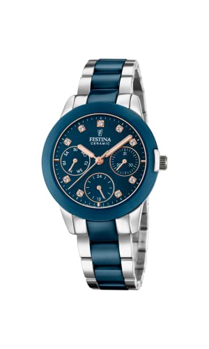 Festina Damen Analog Quarz Uhr mit Edelstahl Armband F20497/2 von Festina