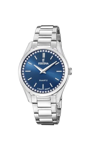 Festina Damen Analog Quarz Uhr mit Edelstahl Armband F20583/3 von Festina