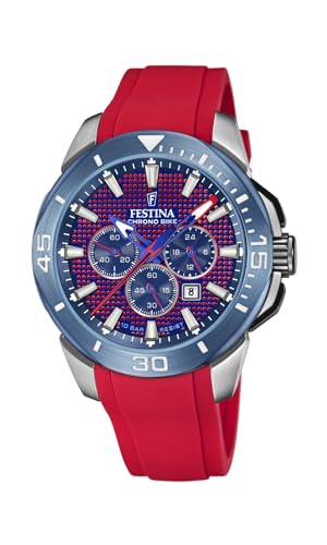 Festina Herren Analog Quarz Uhr mit Silikon Armband F20642/2 von Festina