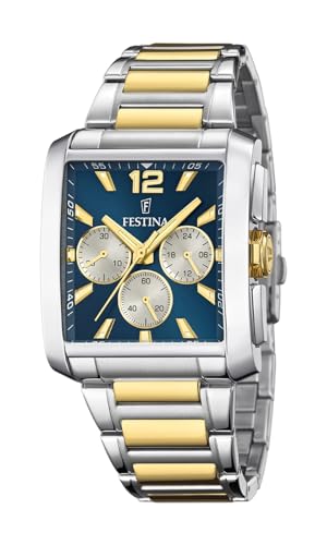 Festina Herren Analog Quarz Uhr mit Edelstahl Armband F20637/6 von Festina