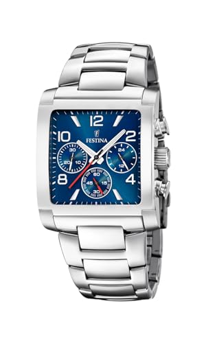 Festina Herren Analog Quarz Uhr mit Edelstahl Armband F20652/1 von Festina