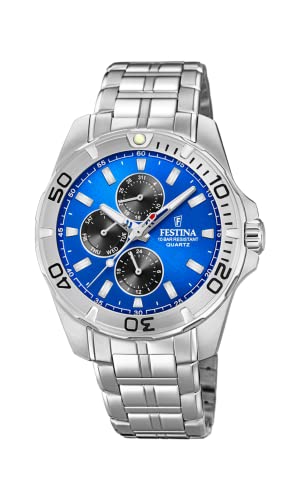 Festina Herren Multi Zifferblatt Quarz Uhr mit Edelstahl Armband F20445/4 von Festina