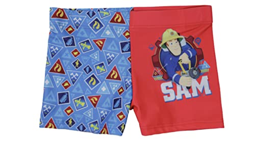 Feuerwehrmann Sam Badehose (98/104 - ca. 3-4 Jahre, blau/rot) von Fireman Sam