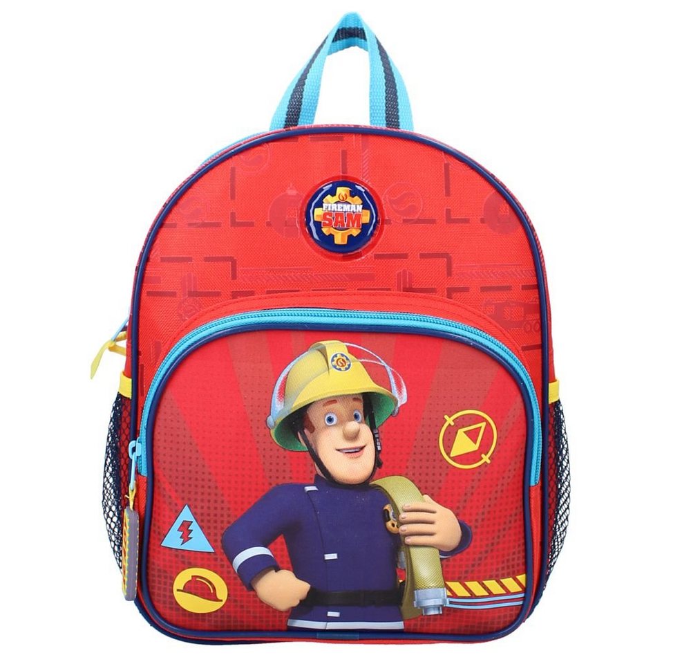 Feuerwehrmann Sam Kinderrucksack Kinder Rucksack mit Vortasche Feuerwehrmann Sam 29 x 24 x 12 cm von Feuerwehrmann Sam