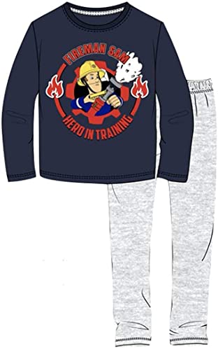 Feuerwehrmann Sam Schlafanzug Pyjama (98, Navy) von Fireman Sam