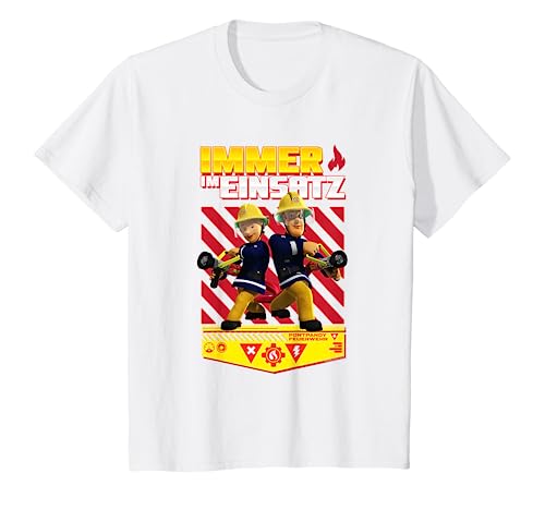 Kinder Feuerwehrmann Sam T-Shirt, Immer, viele Größen+Farben T-Shirt von Fireman Sam