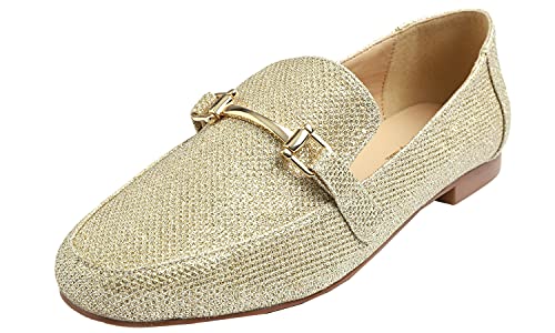 Feversole Damen Fashion Trim Deco Loafer Hausschuhe, D'orsay Loafer von Feversole