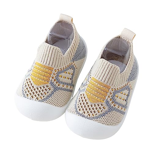 Baby Lauflernschuhe Rutschfeste Barfußschuhe Mesh mit Klettverschluss - Badeschuh aus Mesh mit Klettverschluss - Unisex Baby Badeschuh Aquaschuhe unifarben Babyschuhe rutschfester Sohle für Badespaß von Fhuuly