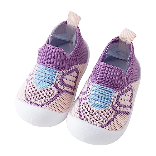 Baby Lauflernschuhe Rutschfeste Barfußschuhe Mesh mit Klettverschluss - Badeschuh aus Mesh mit Klettverschluss - Unisex Baby Badeschuh Aquaschuhe unifarben Babyschuhe rutschfester Sohle für Badespaß von Fhuuly