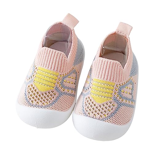 Baby Lauflernschuhe Rutschfeste Barfußschuhe Mesh mit Klettverschluss - Badeschuh aus Mesh mit Klettverschluss - Unisex Baby Badeschuh Aquaschuhe unifarben Babyschuhe rutschfester Sohle für Badespaß von Fhuuly