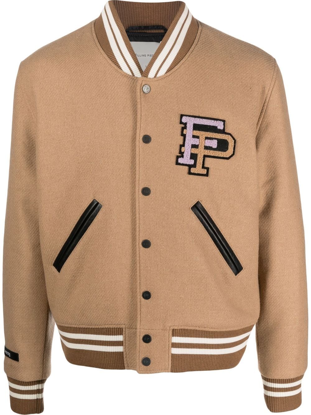 Filling Pieces Bomberjacke mit Logo-Patch - Braun von Filling Pieces