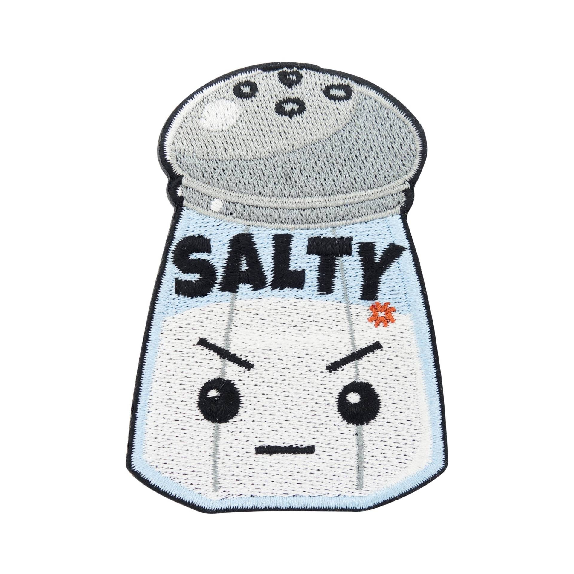 Patch Zum Aufbügeln - Salty Salzstreuer | Aufnäher Für Jacken, Spruch Patches Aufnähen, Sprüche Bügelbild, Kawaii Flicken Patch Zum Aufbügeln - Salty Salzstreuer | Aufnäher Für Jacken, Spruch Patches Aufnähen, Sprüche Bügelbild, Kawaii Flicken von FinallyHomeDesign