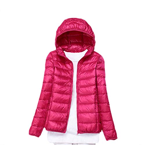 Finerun Damen Leichte Daunenjacke Puffer Jacket Packable Slim Hooded Warm Outerwear von Finerun