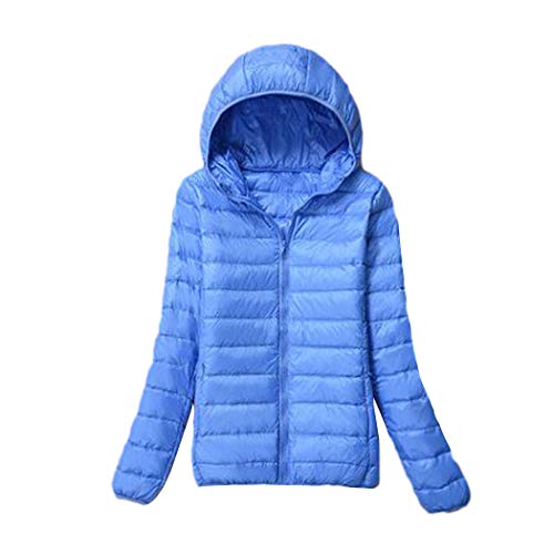 Finerun Damen Leichte Daunenjacke Puffer Jacket Packable Slim Hooded Warm Outerwear von Finerun