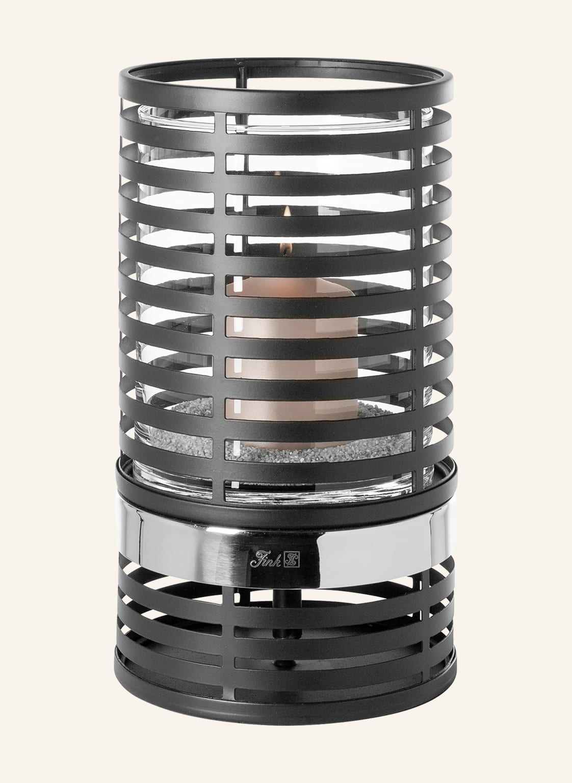 Fink Windlicht Mit Glas Matera silber Fink Windlicht Mit Glas Matera silber von Fink