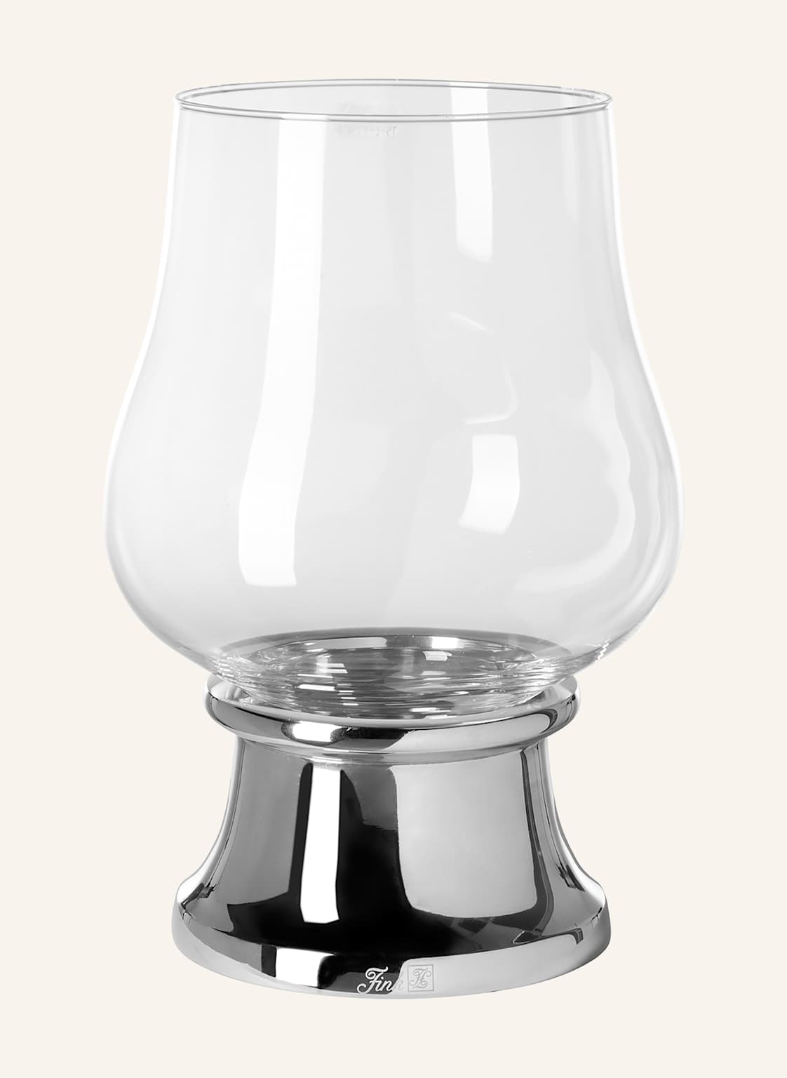 Fink Windlicht Mit Glas Palina silber Fink Windlicht Mit Glas Palina silber von Fink