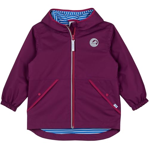 Finkid Puuskiainen Lila - Wasserdichte zip-in kompatible Kinder Outdoorjacke, Größe 110-120 - Farbe Purple - Raspberry von Finkid