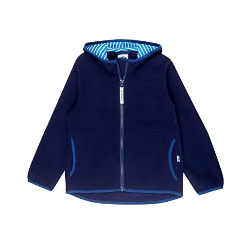 Finkid Paukku Blau - Vielseitige Zip-In kompatible Kinder Fleecejacke, Größe 110-120 - Farbe Navy - Denim von Finkid