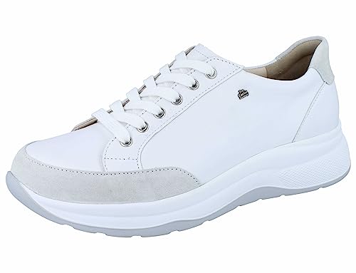 Finn Comfort Nottingham Weiss (weiß) - Bequemschuh - Herrenschuhe Sneaker/Schnürschuh, Weiß, Leder (Soft/Nappa) von Finn Comfort