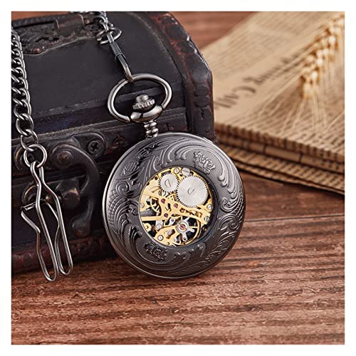 Mode Vintage personalisierte mechanische Taschenuhr Männer Frau Hand Wind Vintage Tasche & Uhr männliche Uhr von Finoti