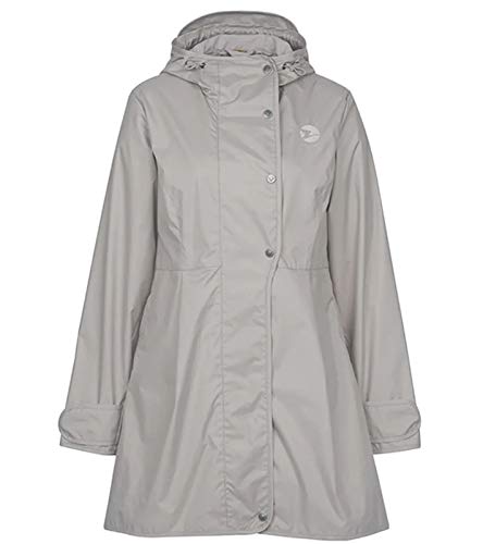 Finside Tuija Atmosphere grau Damen Zip In Sommer Regenmantel Jacke Parka von Finside