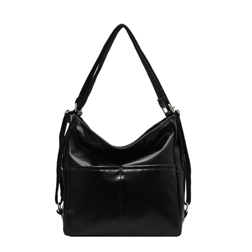 Fiorky Damen-Schultertasche mit verstellbarem Schultergurt, PU-Umhängetasche, geräumige Hobo-Tasche, Gürteltasche, Reiserucksack, klassische Retro-Geldbörse for den täglichen Gebrauch im Bür von Fiorky