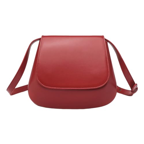 Fiorky PU-Umhängetasche, geräumige Hobo-Tasche, Arbeitstasche, Retro-Klassiker-Geldbörse, Damen-Schultertasche mit verstellbarem Schultergurt for den täglichen Gebrauch im Büro, einfarbige T von Fiorky